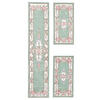 HANDTUFTTEPPICH Ming Bettumrandung 70x600 cm - Grün, Textil (70/600cm) - THEKO