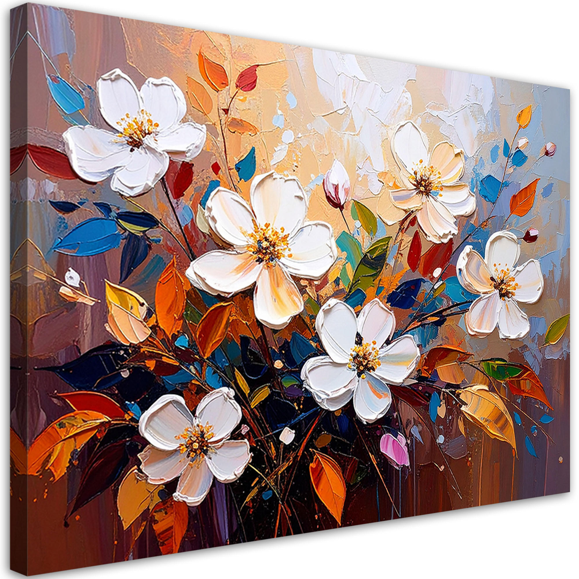 Feeby Leinwandbild Braun 100x70 cm