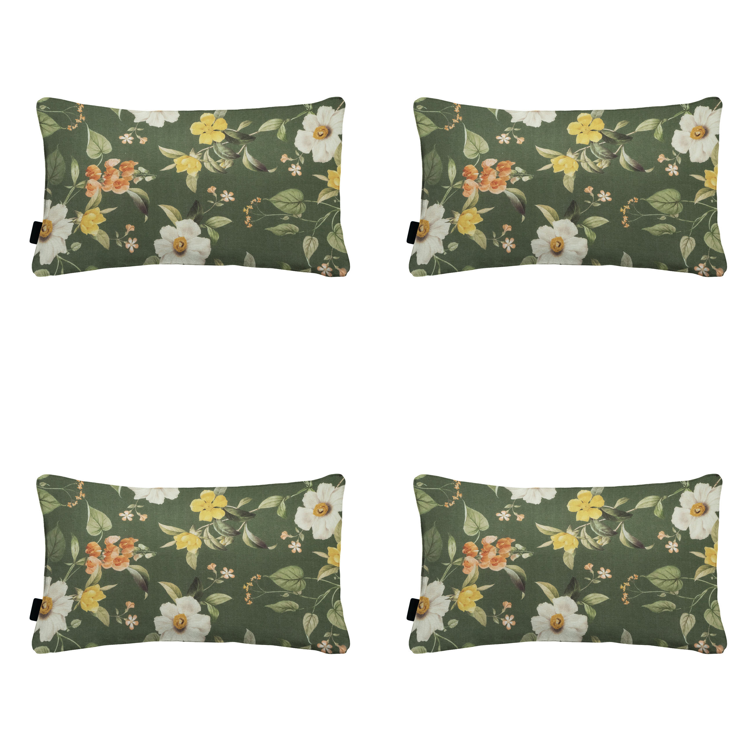 DEKORATIONSKISSEN Julliete - Mehrfarbig - 30/50/10 cm - 4er-Set - Multicolor, Textil (50/30cm) - Madison