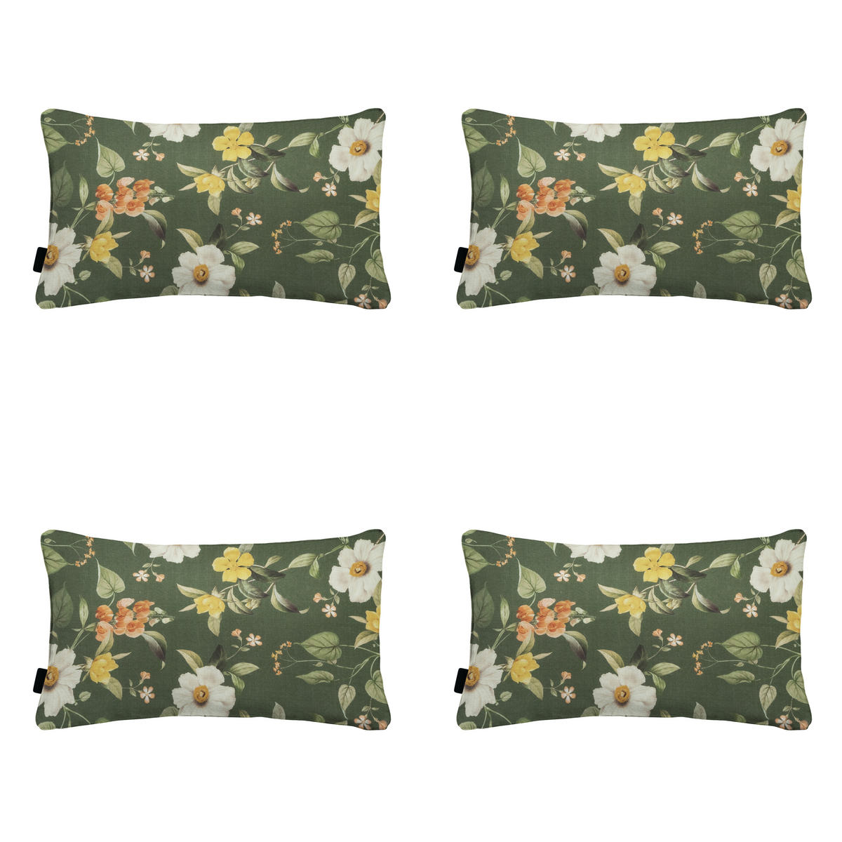 DEKORATIONSKISSEN Julliete - Mehrfarbig - 30/50/10 cm - 4er-Set - Multicolor, Textil (50/30cm) - Madison