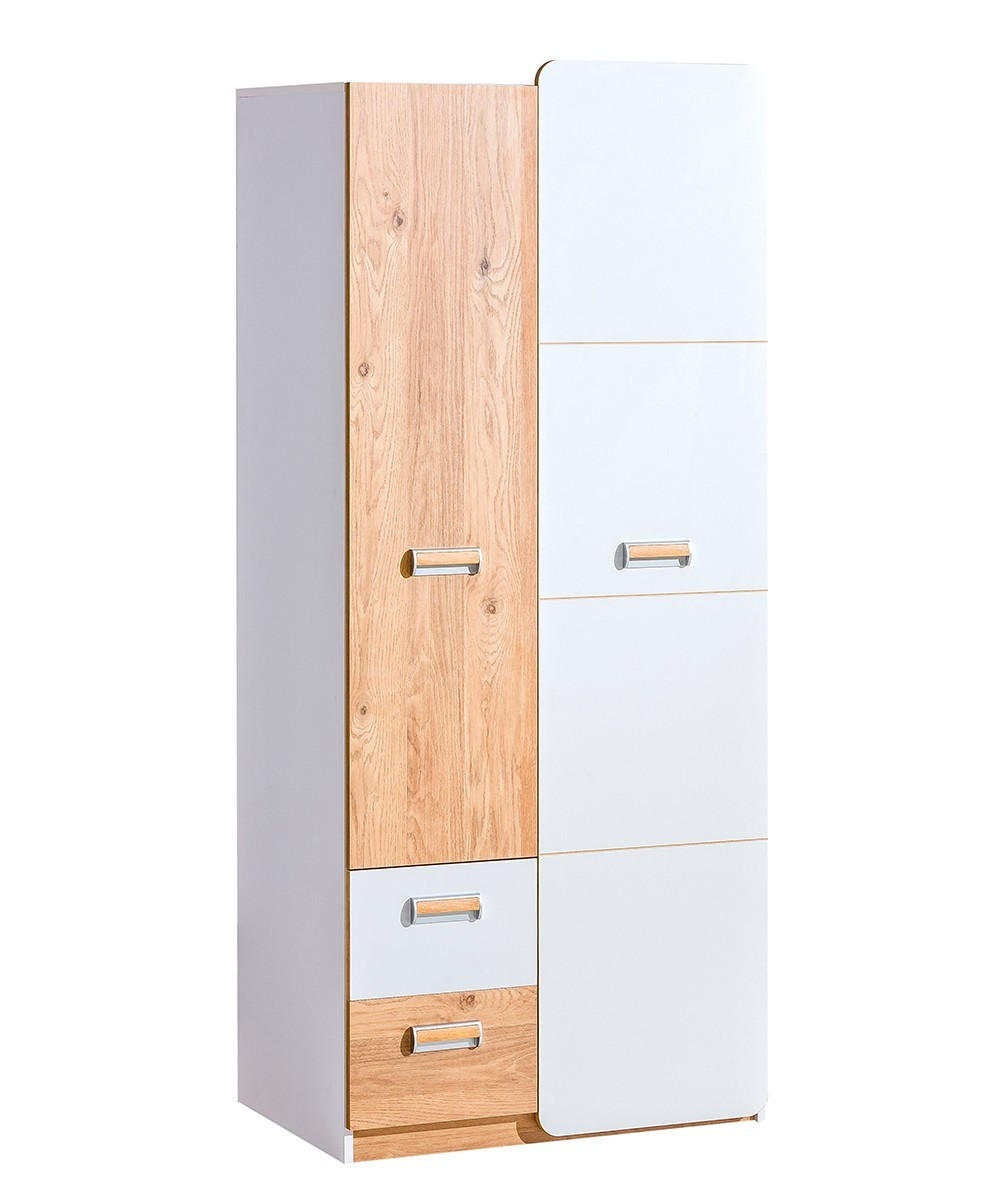 Masseno Drehtürenschrank Weiß 80x188x52 cm