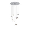 HÄNGELEUCHTE Santa Air 8-flammig Schwarz - Weiß, Metall (11/11/3.2cm) - s.luce