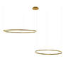 LED-HÄNGELEUCHTE 2er Ring Gold Ø 150 | 120cm - Goldfarben, Metall (1.3/150/3.3cm) - s.luce