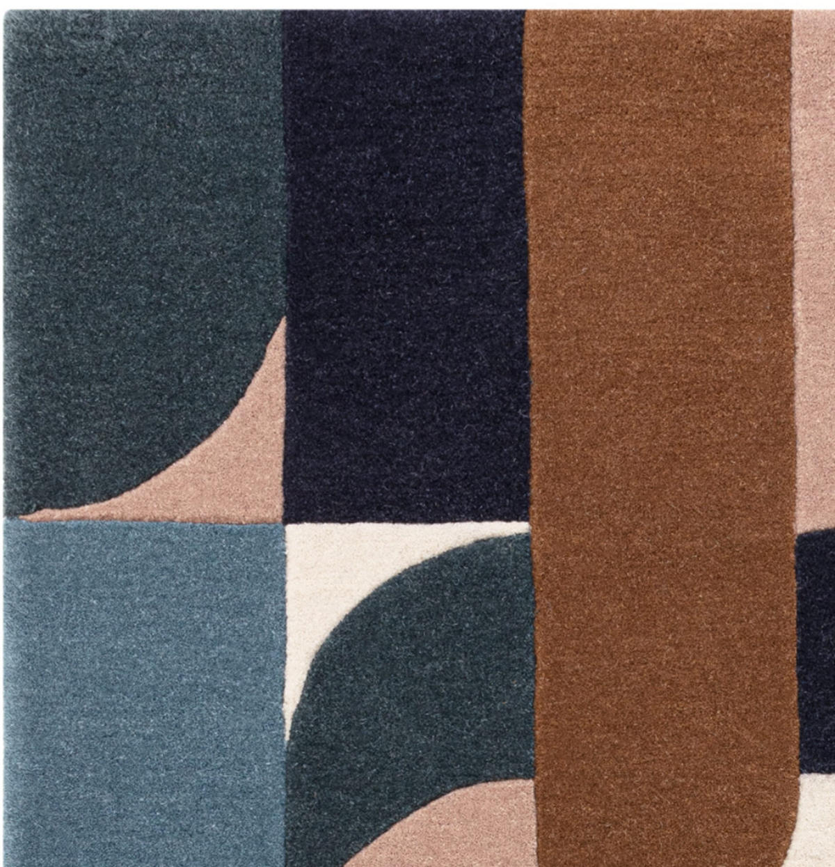 TEPPICH modern handgetuftet JINGA Blau 160 x 230 cm - Blau, Naturmaterialien (160/230cm) - Novatrend