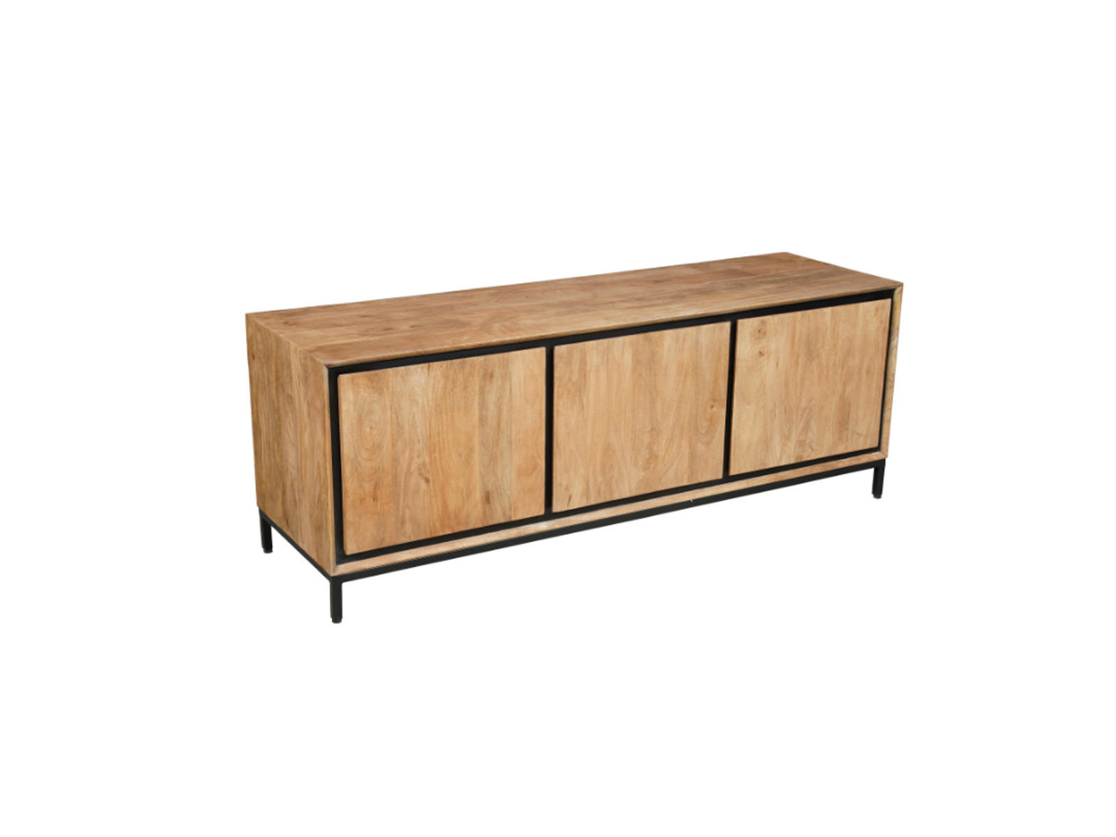 LOWBOARD Hardwood Mangoholz 155 cm / 45 cm Natur - Naturfarben, Holz (150/55/45cm) - Villa Möbel