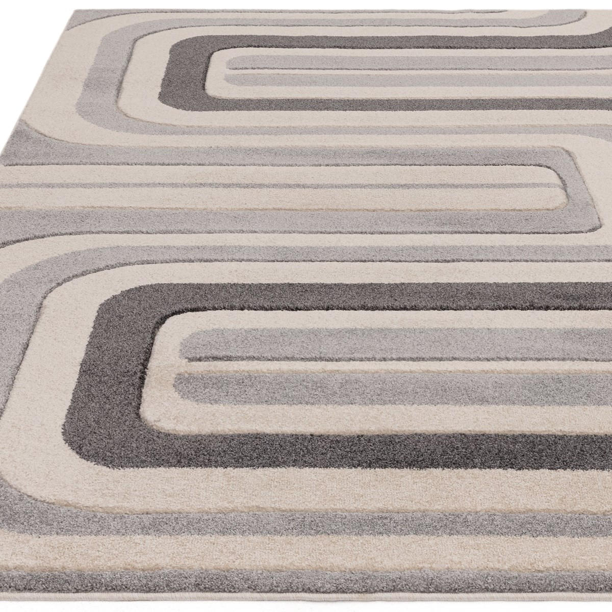 TEPPICH Moderner für Wohn- und Schlafzimmer LINY Grau 120 x 170 cm - Grau, Textil (120/170cm) - Novatrend