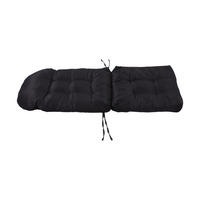 STUHLKISSEN aus Polyester PP-Baumwolle in Schwarz Wasserfest 125 x 53 cm - Schwarz, Textil (53/125cm) - Livingandhome