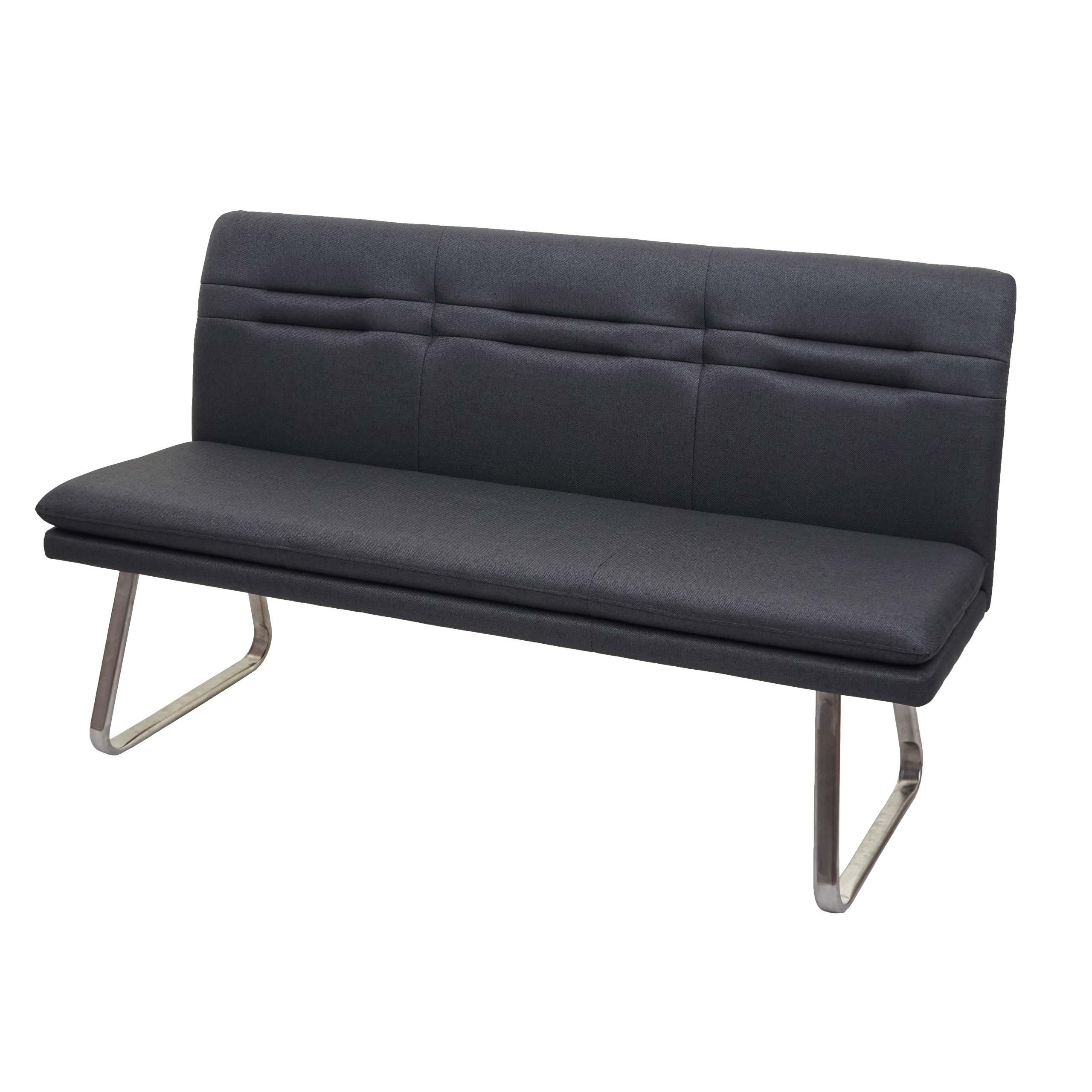Berlinlodge Sitzbank Grau 160x90x59 cm