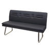 SITZBANK Grau, Silber - Silberfarben/Grau, Textil (160/90/59cm) - MCW