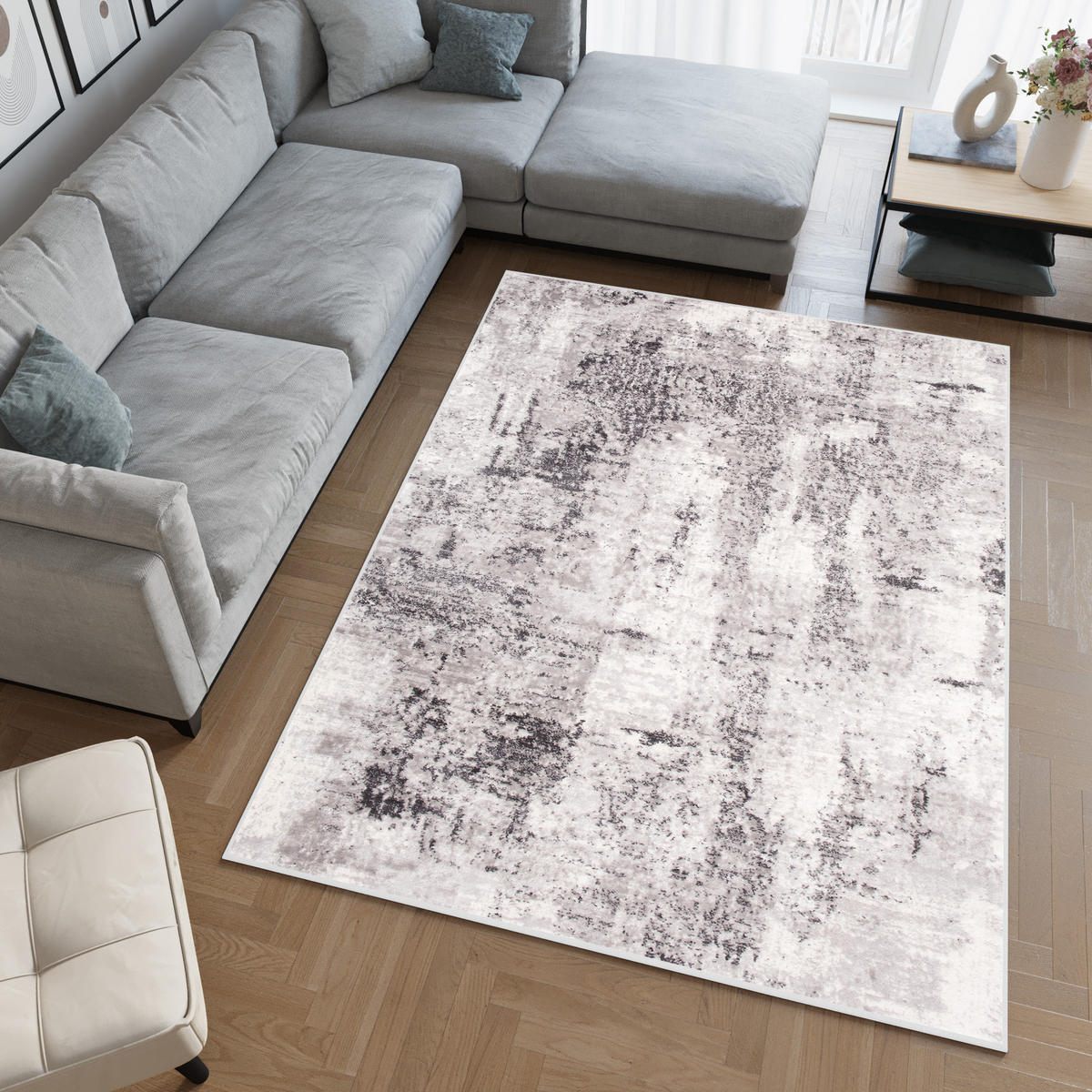 TEPPICH SKY Grau 200/300 cm - Grau, Kunststoff (200/300cm) - Tapiso