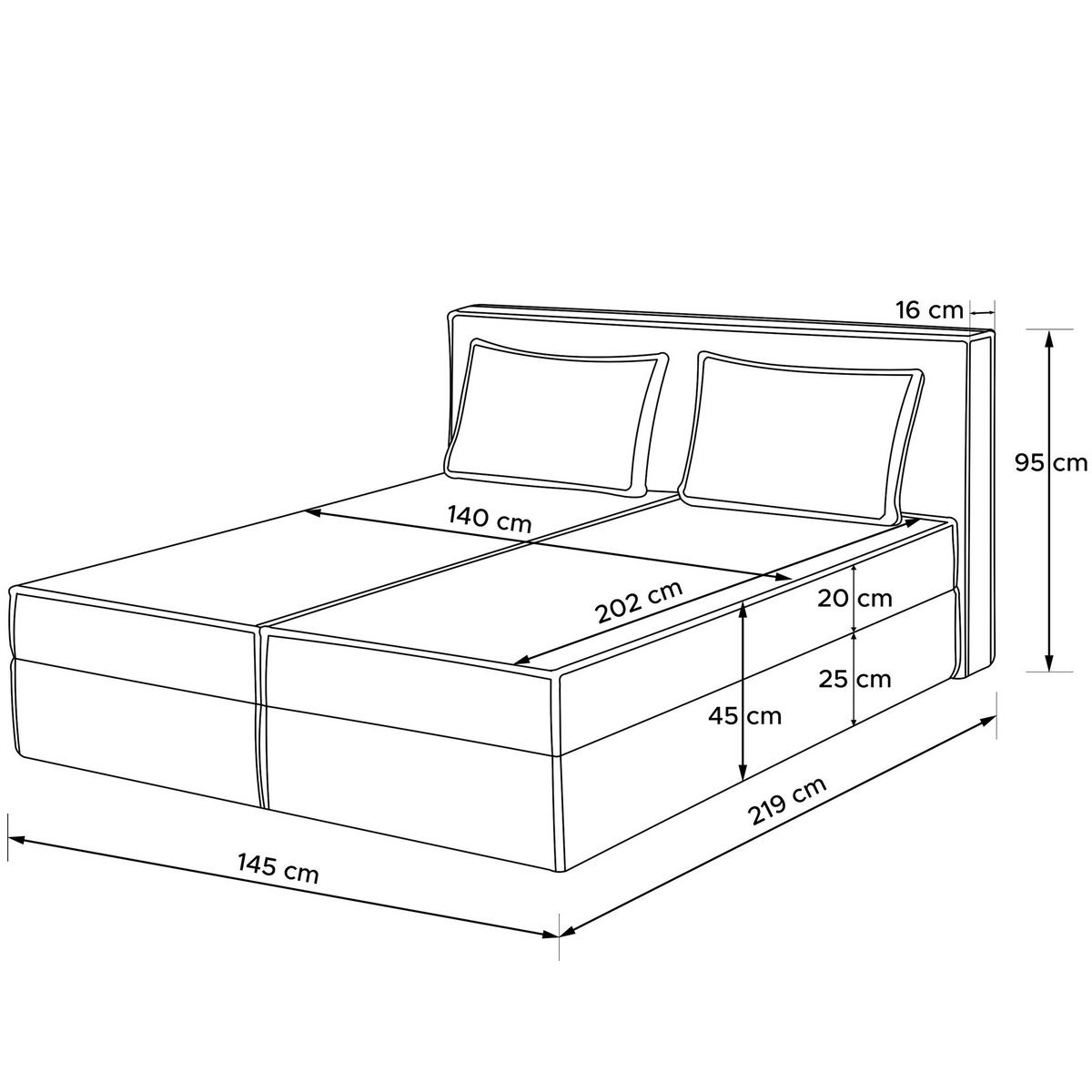 BOXSPRINGBETT ROTI mit Stauraum, dunkelgrün - Dunkelgrün/Schwarz, Holz/Holzwerkstoff (140/200cm) - KONSIMO®