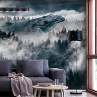 VLIESTAPETE Grau 200/140 cm - Grau/Grün, Textil (200/1cm) - KUNSTLOFT