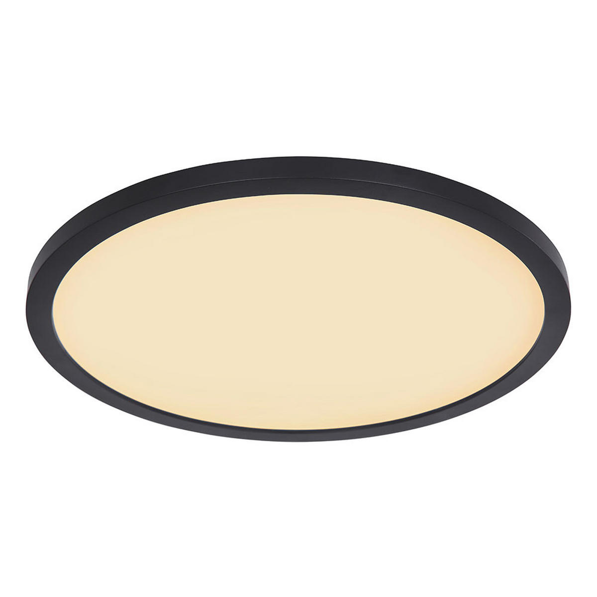 LED DECKENLEUCHTE Kunststoff Schwarz - Schwarz, Kunststoff (29.4/29.4/2.5cm) - Globo Lighting