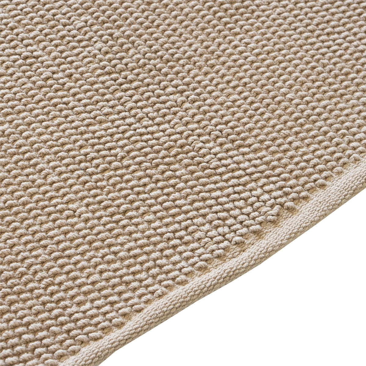 BADVORLEGER aus Baumwolle 60x110cm, taupe - Taupe, Textil (120/60cm) - Giga Meubel