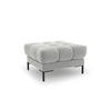 POUF Mamaia aus Samt silber - Silberfarben, Textil (60/41/60cm) - Micadoni