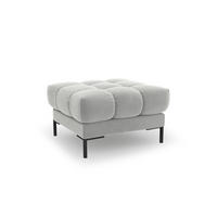 POUF Mamaia aus Samt silber - Silberfarben, Textil (60/41/60cm) - Micadoni