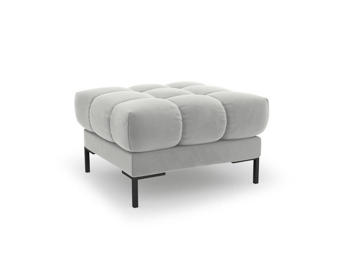 POUF Mamaia aus Samt silber - Silberfarben, Textil (60/41/60cm) - Micadoni