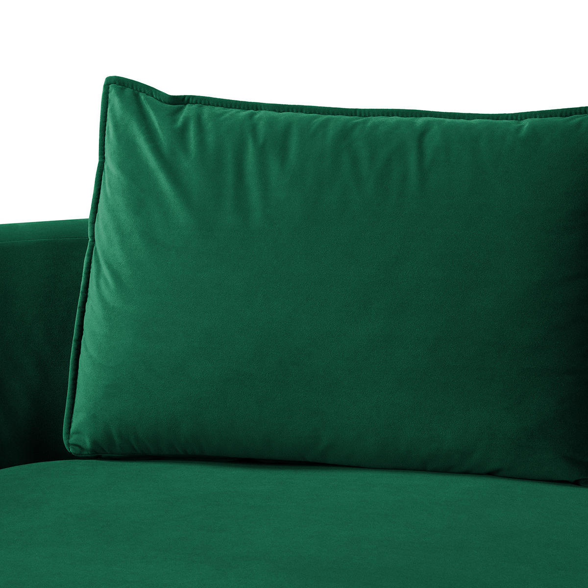 OTTOMANE - modular - Dunkelgrün/Schwarz, Kunststoff/Textil (196/82/146cm) - home24