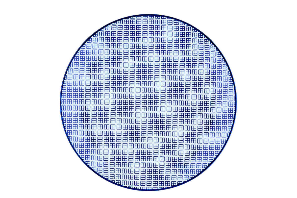 TELLER Pattern Ø26cm - 6er-Set - Dunkelblau - Blau, Keramik (26cm) - Björn