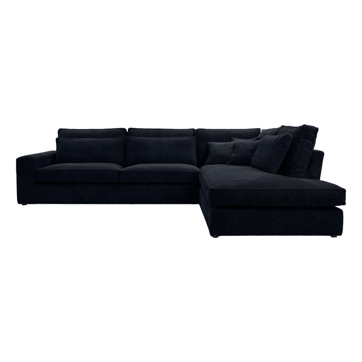 ECKSOFA CAMBO Ohne Schlaffunktion, Schwarz - Schwarz, Textil (314/224cm) - Fedve