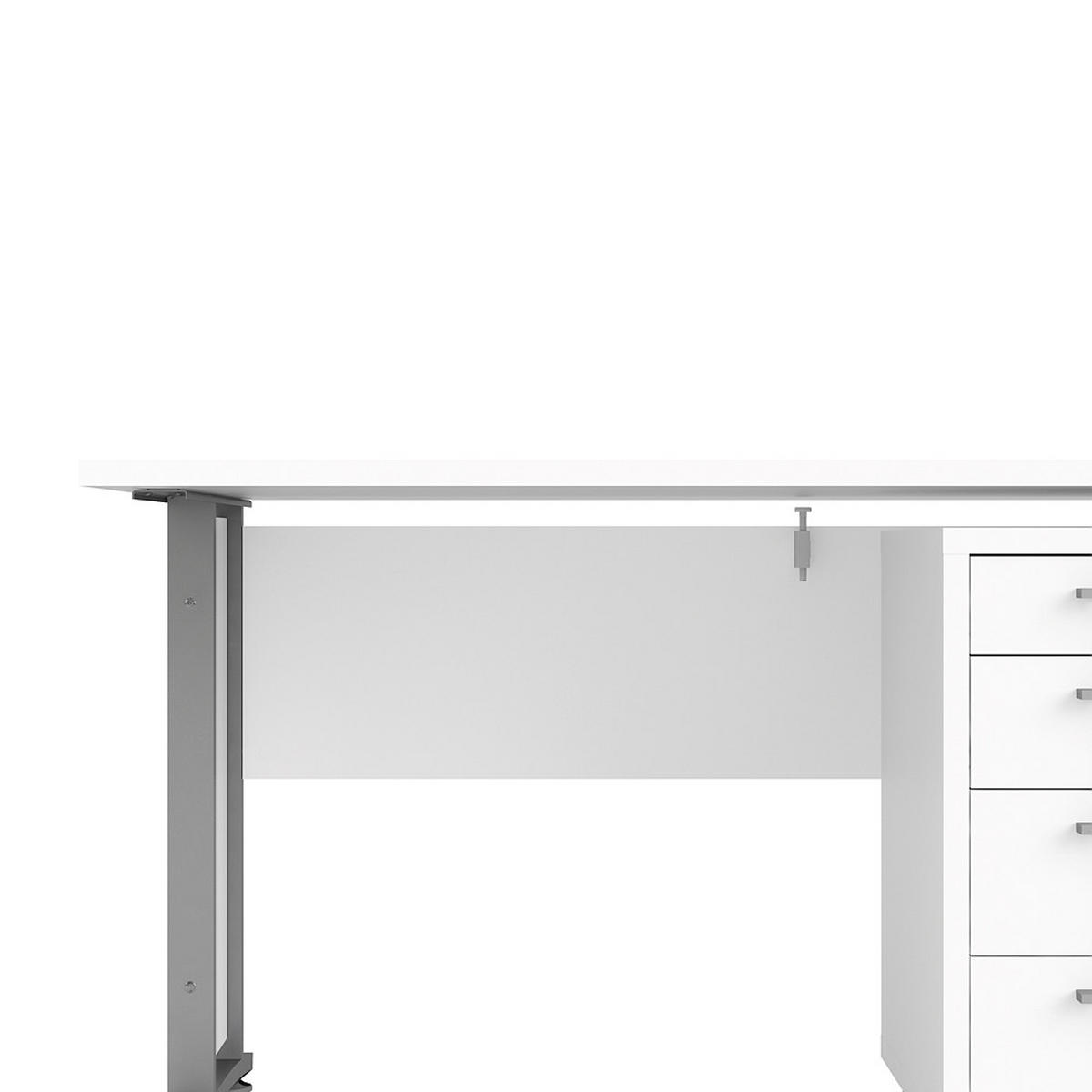 SCHREIBTISCH Weiß - Weiß, Holzwerkstoff (80/150/75cm) - ebuy24