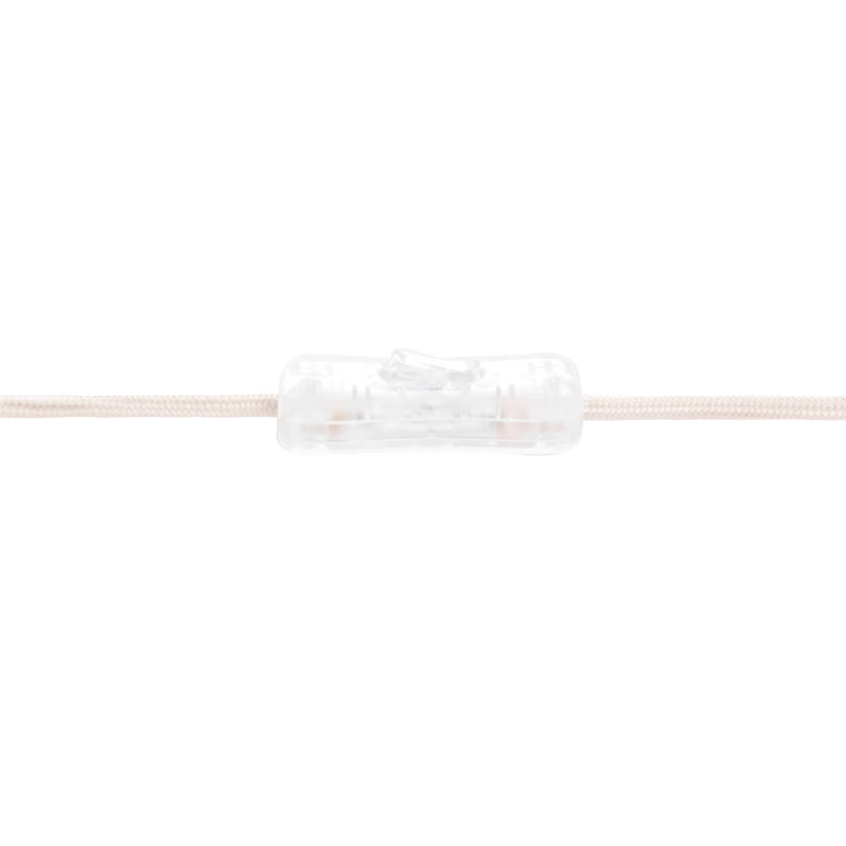 TISCHLAMPE Metall Weiß Loky - Weiß, Textil (30/30/58cm) - Beliani