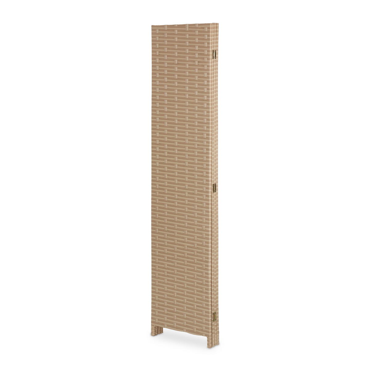 PARAVENT - Hellbraun, Holz/Kunststoff (160/170/2cm) - Relaxdays