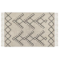 KURZFLOR-TEPPICH Erler 200/140 cm - Beige, Textil (140/200cm) - Beliani