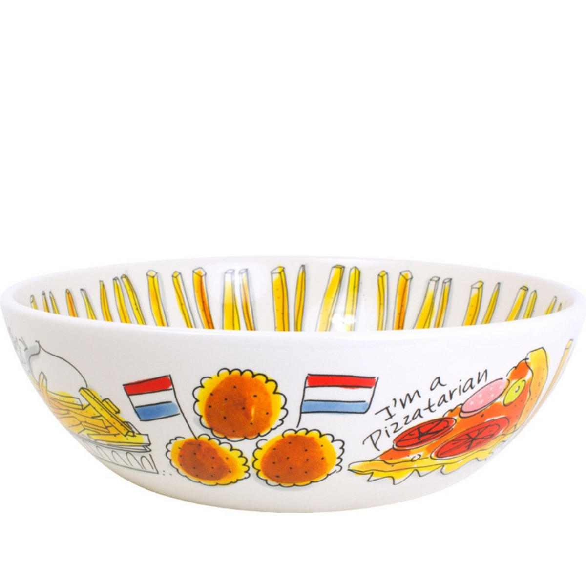 SCHALE Snack in Bunt - 30cm - Multicolor, Keramik (9cm) - Blond Amsterdam