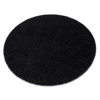 TEPPICH Soffi 100 cm - Schwarz, Textil (100/100cm) - rugsX