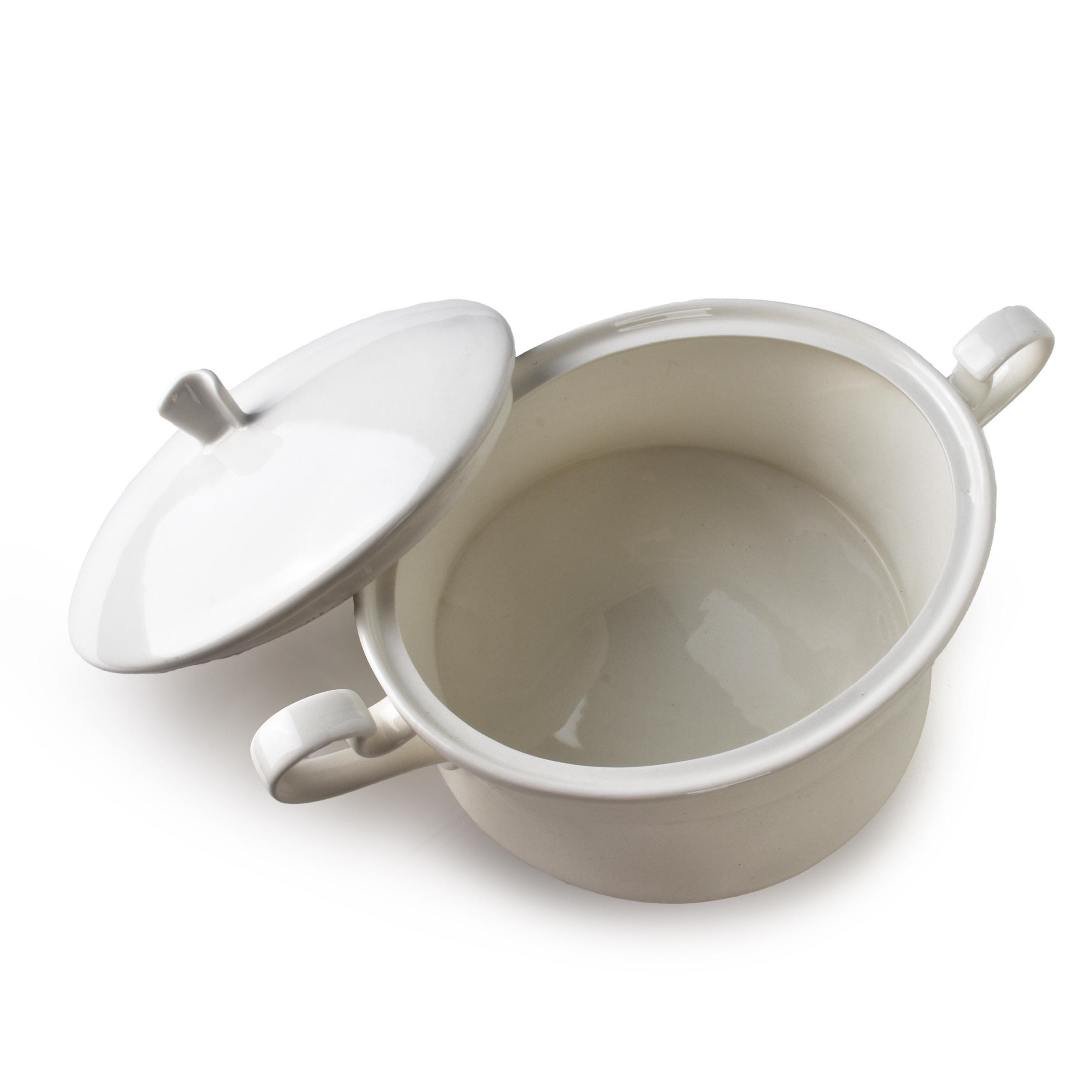 SUPPENTOPF Basic Weiß 31.4/22.5/15.5 cm Keramik - Weiß, Keramik (22.5cm) - Mondex