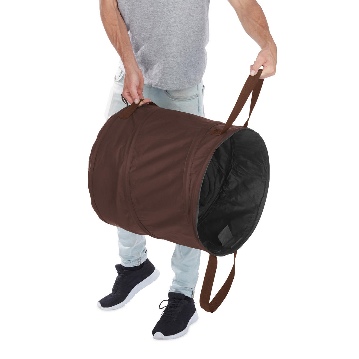 3XLAUBSACK - Braun, Kunststoff/Textil (46/47/46cm) - Relaxdays