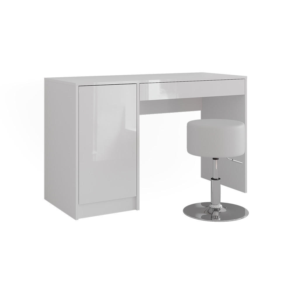 Vicco Schminktisch Weiß, Weiß Hochglanz 119.8x76x50.1 cm