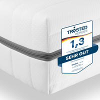 7-Zonen Kaltschaummatratze 90x200 cm H3+H4 Höhe 18cm mit waschbarem Bezug - Weiß, Textil (90/200cm) - Sleepneo