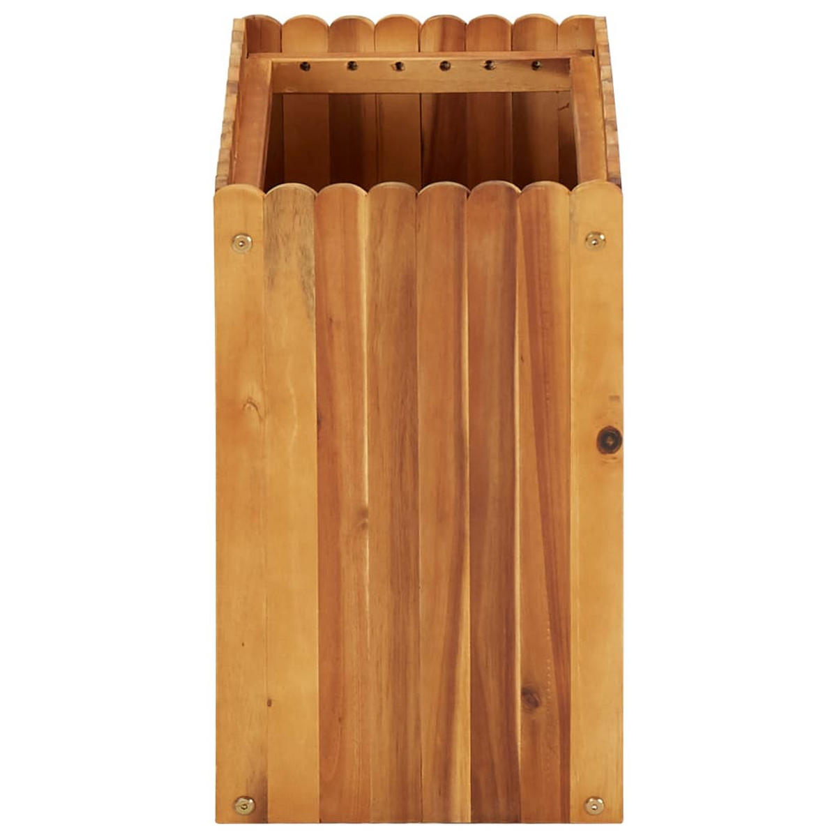GARTEN-HOCHBEET 50 x 30 x 50 cm Massivholz - Braun, Holz (50/50/30cm)