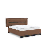 POLSTERBETT Hamilton Magic Velvet Set.1 - Braun, Holzwerkstoff/Textil (140/200cm) - Fun Möbel