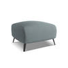 POUF Chenille Stoff Blau - Blau/Blaugrau, Textil/Metall (65/44/65cm) - LaMiaSofa