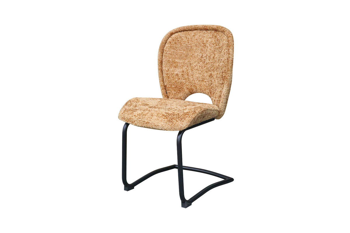 ESSZIMMERSTUHL JONA Braun Webstoff - Dunkelbraun/Schwarz, Kunststoff/Textil (49/92/59cm) - KAWOLA