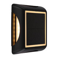 LED AUSSENLEUCHTE Kunststoff Schwarz - Schwarz, Kunststoff (14/14/3.6cm) - Globo Lighting