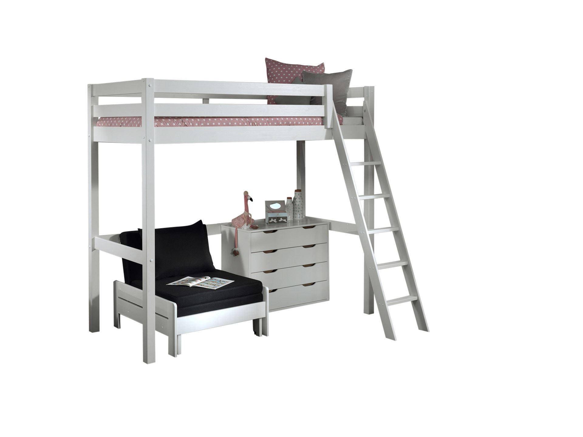 HOCHBETT Karolina 209x190x165 aus Massivholz+MDF in Weiß - Weiß, Holz (90/200cm) - 58aufmkessel