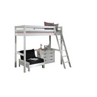 HOCHBETT Karolina 209x190x165 aus Massivholz+MDF in Weiß - Weiß, Holz (90/200cm) - 58aufmkessel