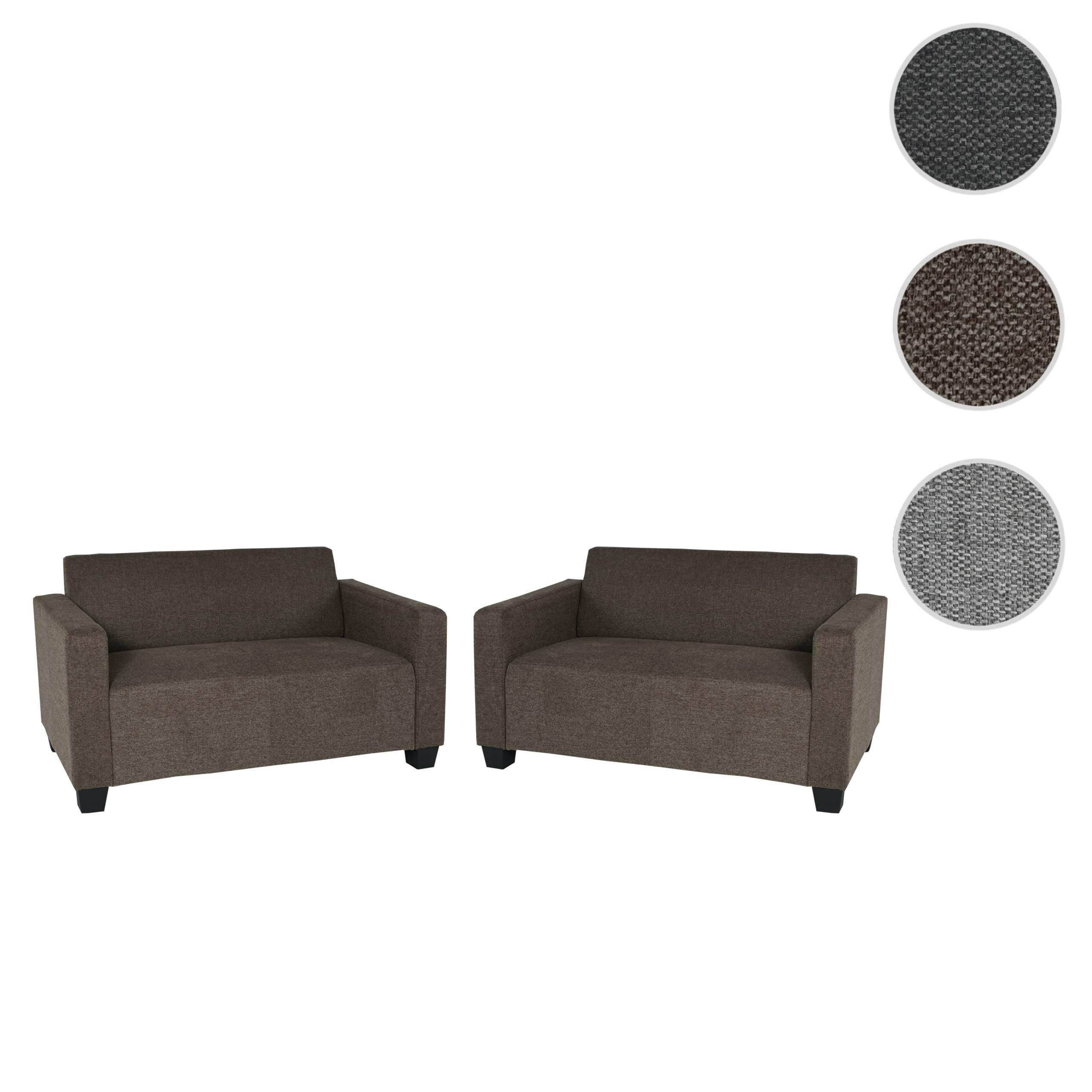 SOFA-GARNITUR Braun - Braun, Textil (136/76/72cm) - MCW