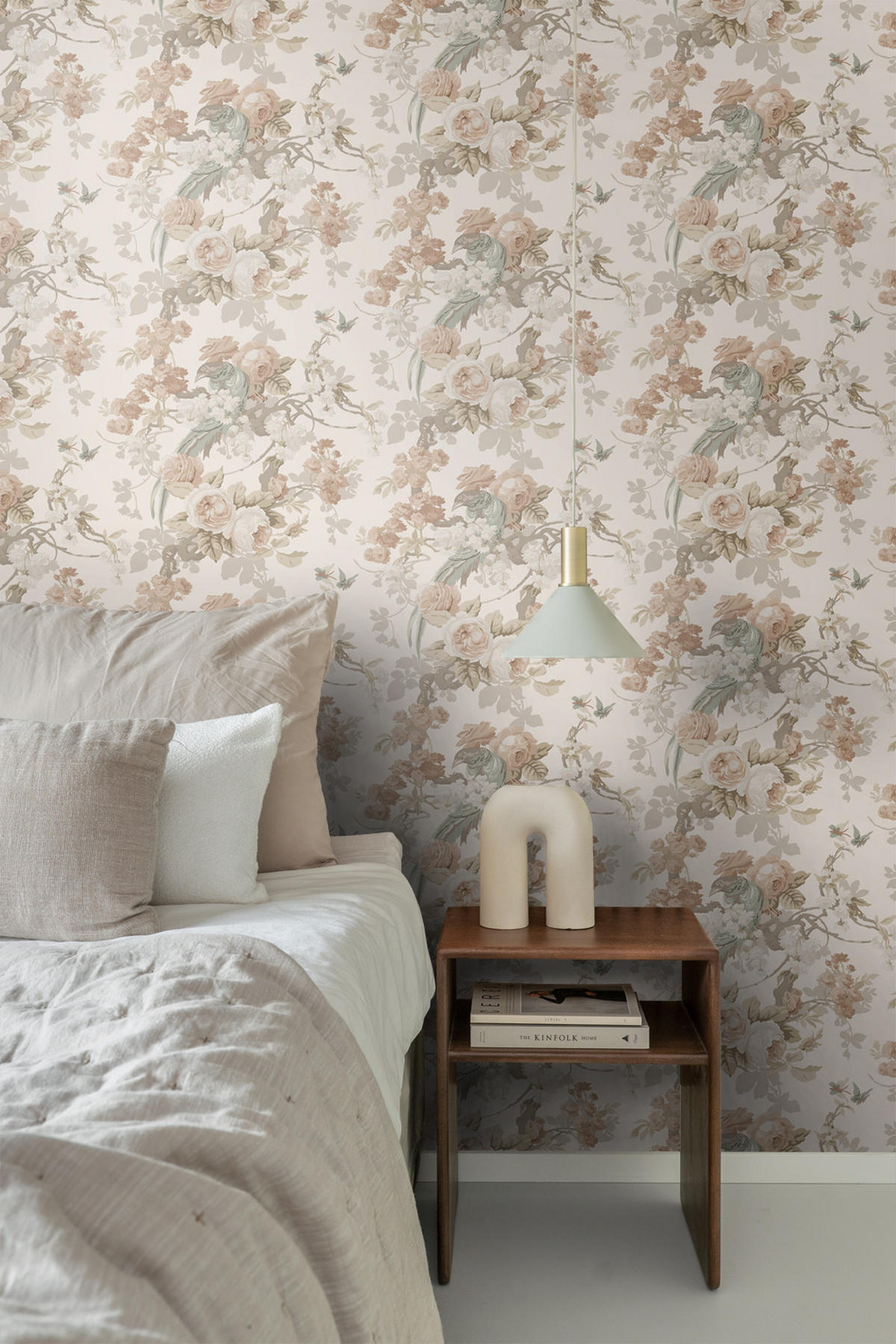 TAPETE Blumen und Vögel 50 x 900 cm - Beige, Papier (50/900cm) - ESTAhome