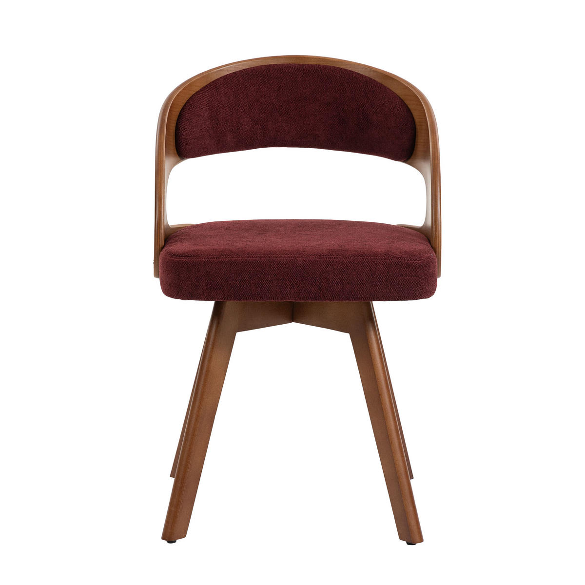 ARMLEHNSTUHL-SET DE-36276 2 Stück mit 360°-Drehung Weinrot - Weinrot, Holz (44/72/41cm) - ComfortXL