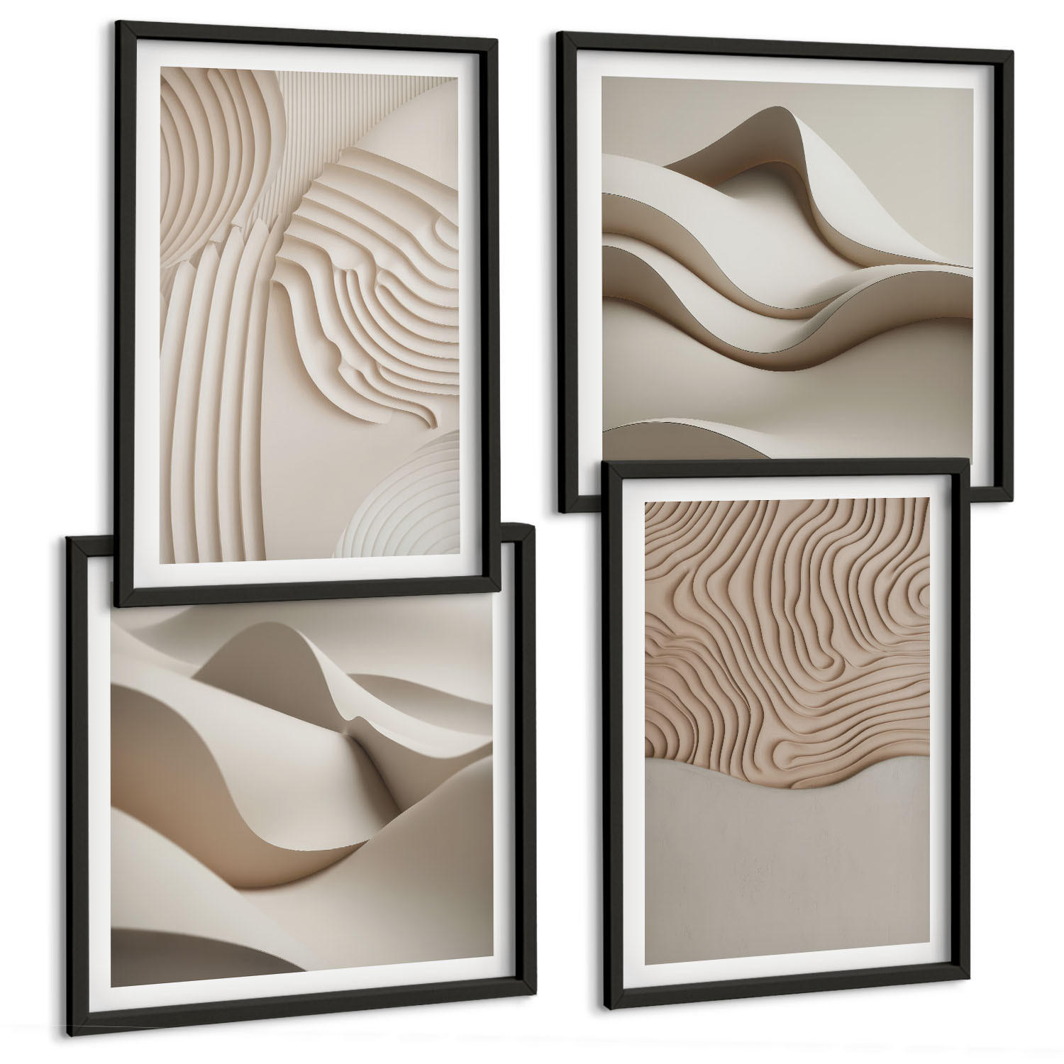 Tulup Bilder Schwarz 50x50 cm