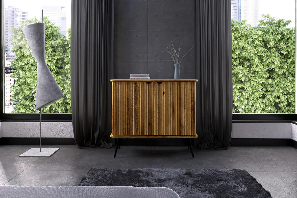 KOMMODE LINA - Wildeiche, Holz (97/87/46cm) - byoak