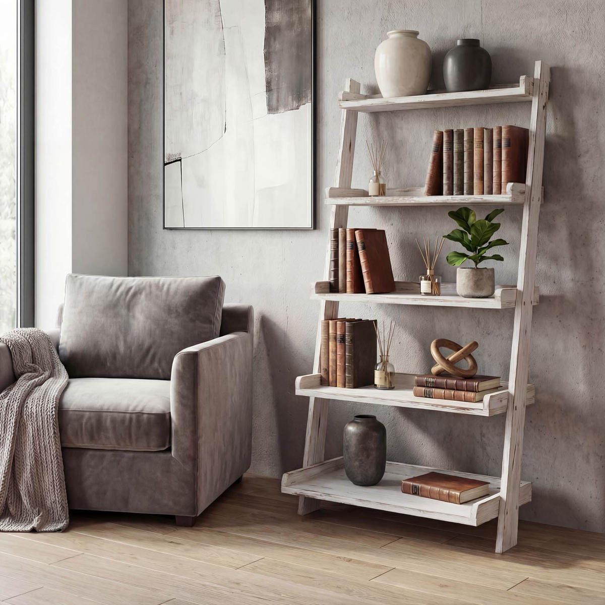 STANDREGAL PFLANZREGAL Weiß - Weiß, Holz (64/119/38cm) - MCW