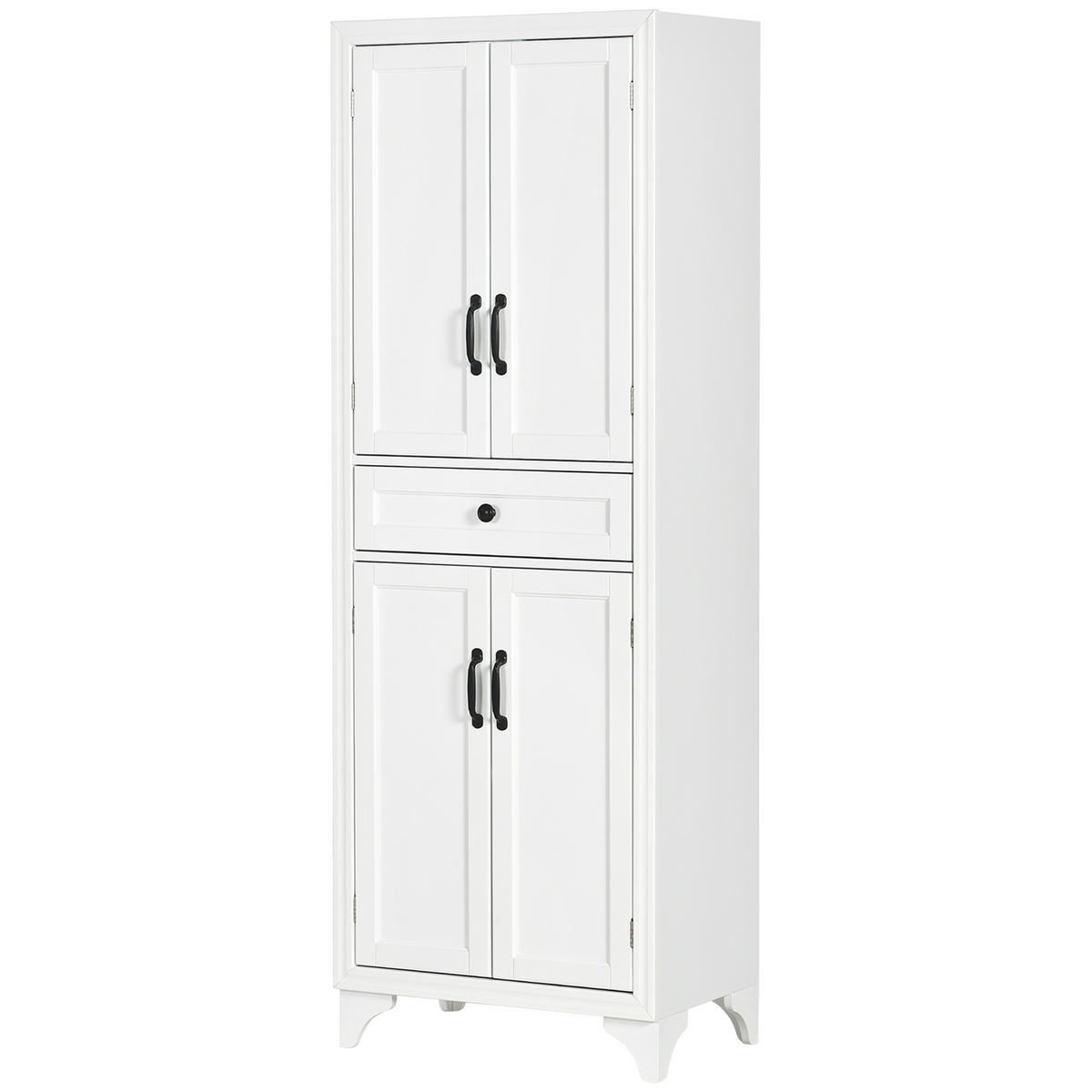 HIGHBOARD DE-11042 4 Türen & 1 Schublade mit verstellbaren Böden Weiß - Weiß, Holzwerkstoff (38/170/60cm) - ComfortXL