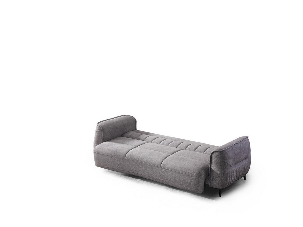 2-SITZER SOFA Cordoba Grau - Grau, Holzwerkstoff/Kunststoff (175/85/100cm)