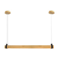 HÄNGELEUCHTE Valeska 100/12/150 cm - Braun, Holzwerkstoff (100/12/150cm) - Nettlife